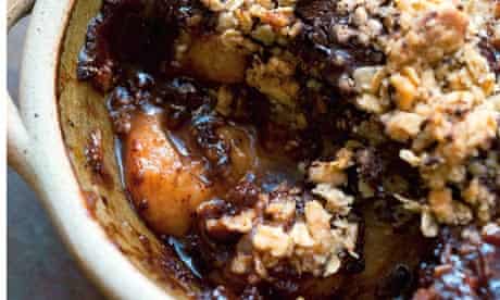 pear choc crumble